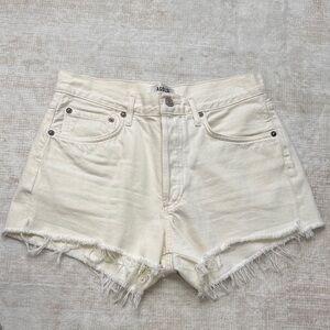 Agolde Women's Off-White Jean Shorts